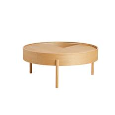 Arc Coffee Table, Ø 89 cm fra Woud (Oiled Oak)