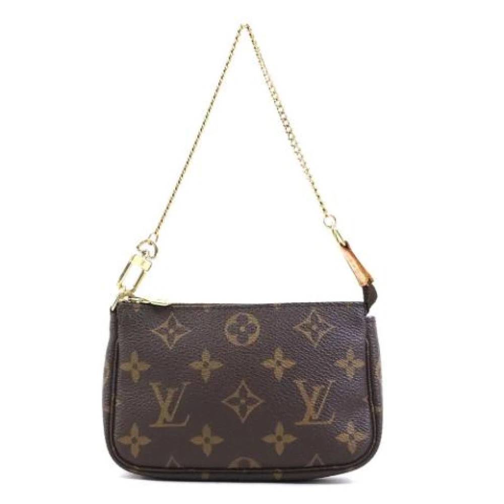 Louis Vuitton Vintage Pre-owned Pochette Pouch - Vintage - Dame - Brun - ONE SIZE - Læder