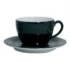 Espressokopp och Fat Pronto Svart 2 pack 8 cl