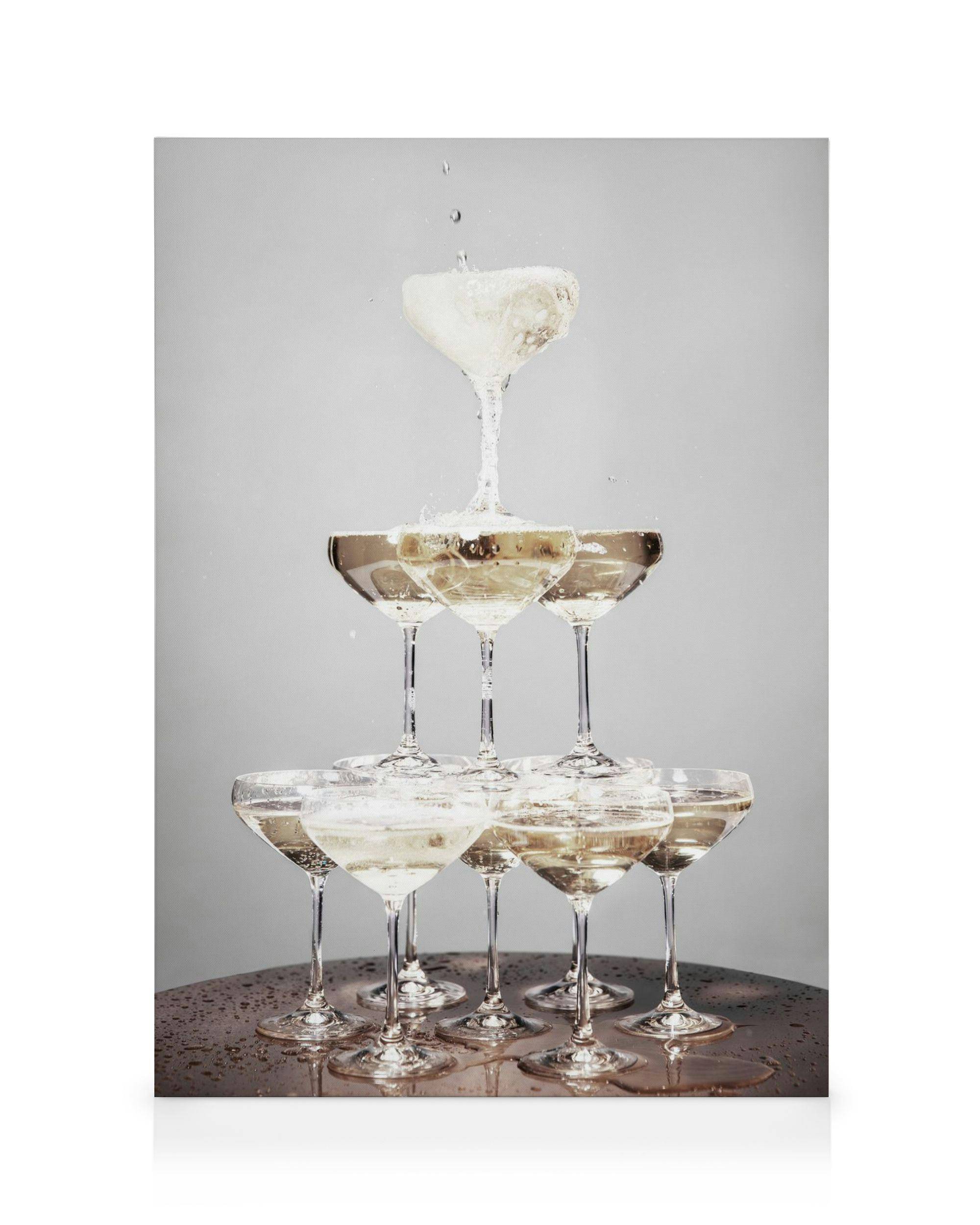 Canvastavlor Champagne Pyramid Canvastavla (50x70 cm)