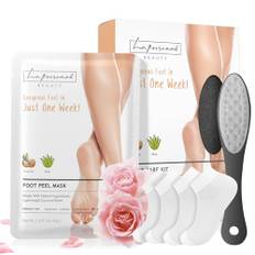 LA.PERSONAL Fotmask, 5 pack Foot Peeling Mask, Fotpeeling Masks närande återfukta, perfekt för förhårdnader, spruckna hälar och hård hud