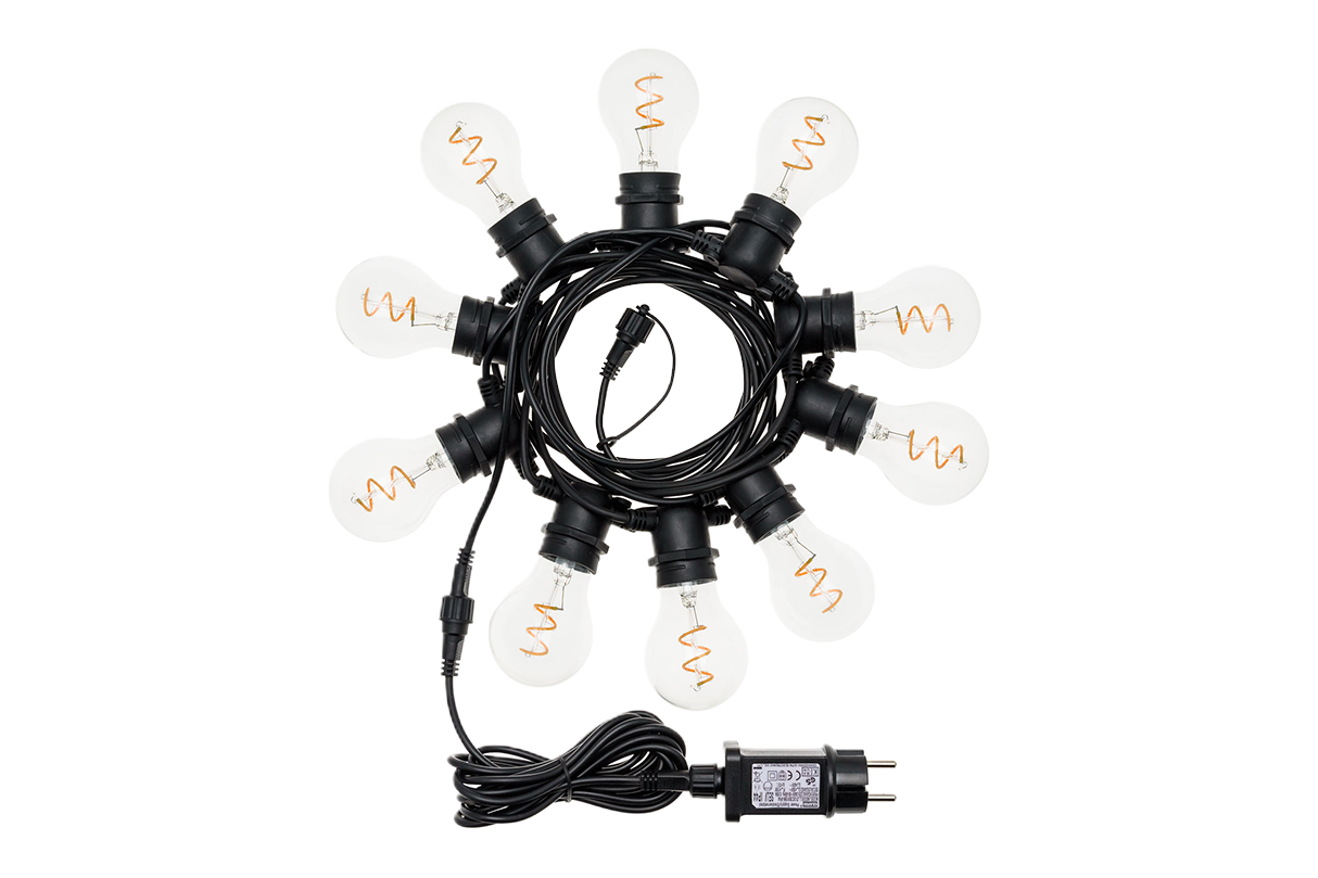 Festoon spiral lyskæde Warm White