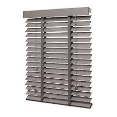Ventanara® Holzjalousie 50mm Holz Jalousie Matt Jalousette Echtholz (180 x 180 cm, Taupe)