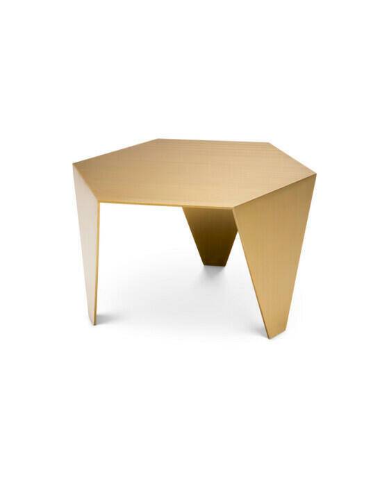 Eichholtz Metro Chic sidobord mässing - Guld (57,5 x 50 x H. 34,5 cm)