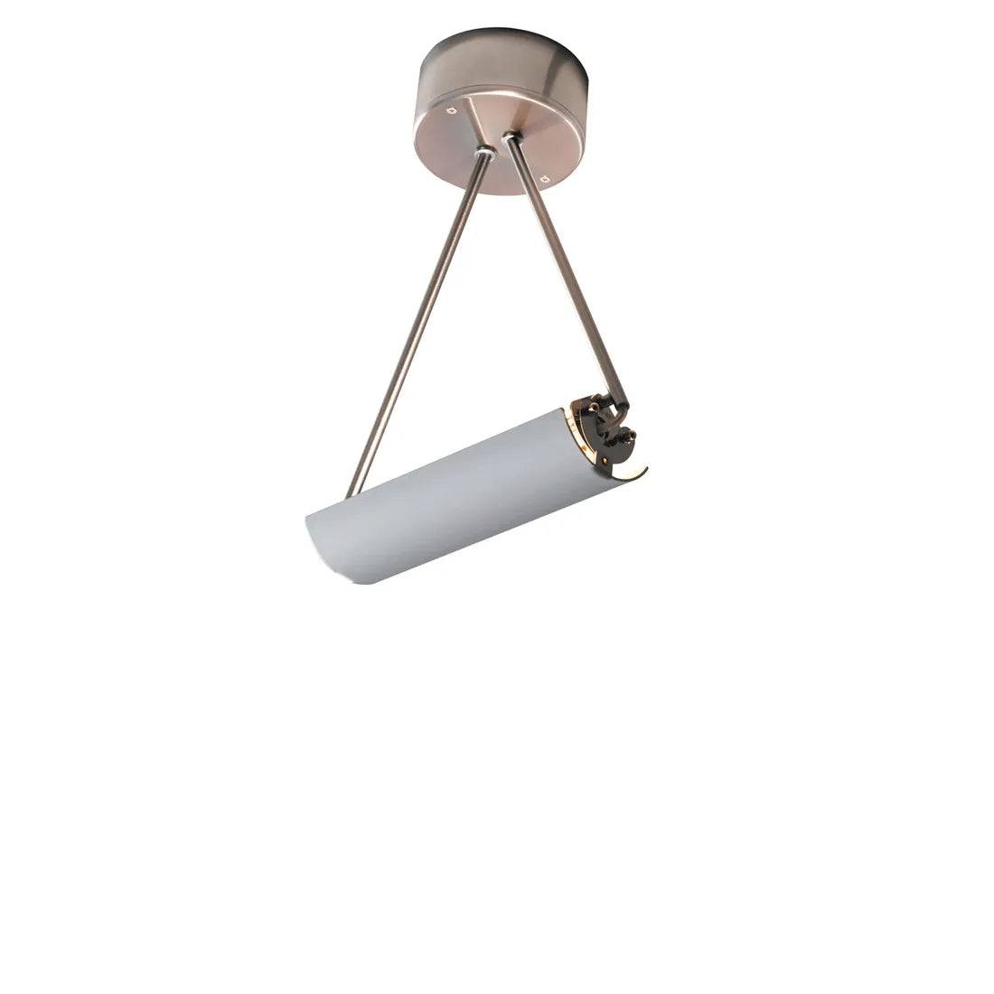 Scintilla large loftlampe fontana Arte 1972 - Børstet nikkel