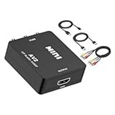 AV-kabeladapter - Premium 3,5 mm till ljudvideokabel, universell AV till -adapter | Videoadapterkabel Video- och ljudadapter, kompatibel med TV, videobandspelare, videokamera, hemmabio, hö