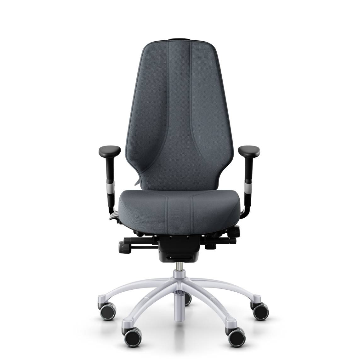 Kontorsstol RH Logic 400 Elite 24/7, Tyg Grey (Select SC60003), Nackstöd Nej, Armstöd Ja, Fotkryss Silver