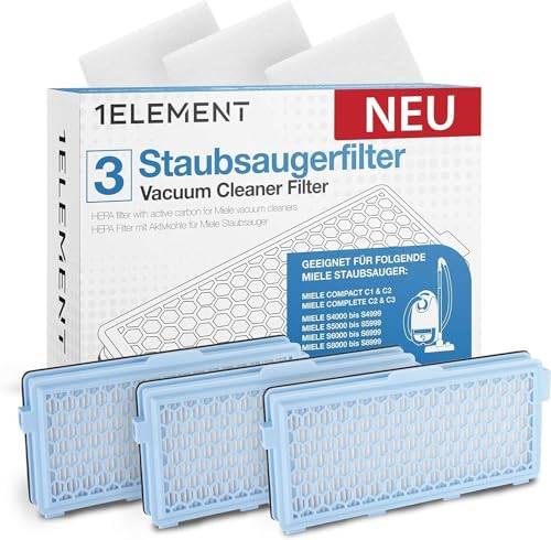 Filter for Miele Vacuum Cleaner [Compact C1 & C2, Complete C2 & C3, S8340] (3)