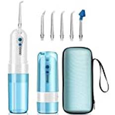 NCRD Vatten Flosser Professionell Trådlös Dental Oral Irrigator, Bärbar Vattentank och Uppladdningsbar IPX7 Vattentät, 4 Modes, Vattenflossare for Hem och Resor, Braces & Bridges Care