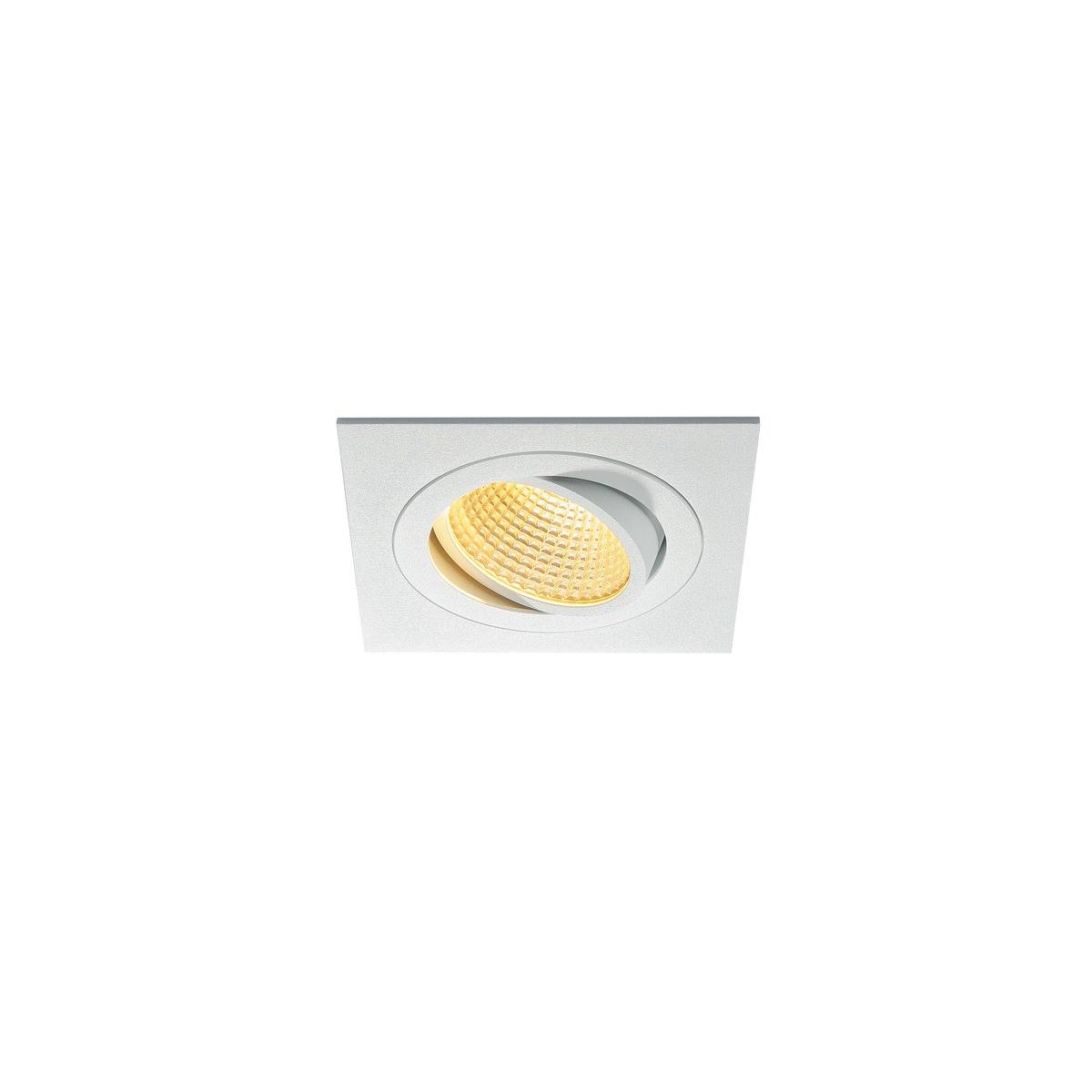 SLV New Tria 1 LED Downlight Kit Square 2700K Vit