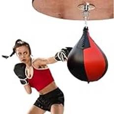 Återanvändbar hastighetsväska, robust päronboll boxningssäck boxningshastighet boxningssäckar och svängbart set, boxningsboll, hastighetsväska boxning för kvinnor, män, vuxna, gym, hem,