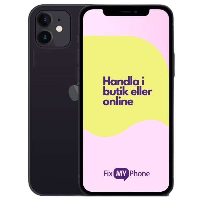 iPhone 12 Begagnad Svart 256 GB Premium