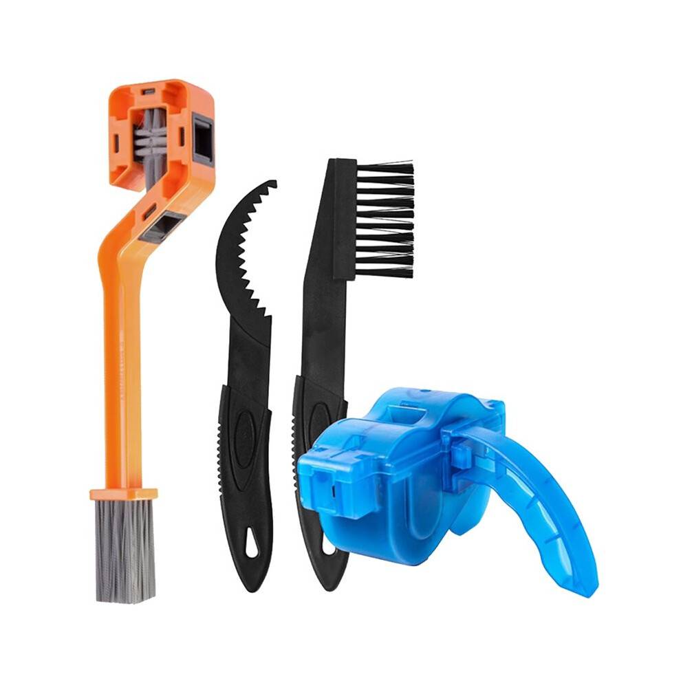 Bike Chain Cleaner 4 Pack Bike Cleaning Kit Chain Cleaner Cleaning Brush Tool for Drivetrain, Gear, Cassette, Sprockets