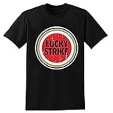 Lucky Strike Cigarettes Tobacco Smoke Vintage Crew Neck Unisex Short Sleeve T-Shirt S