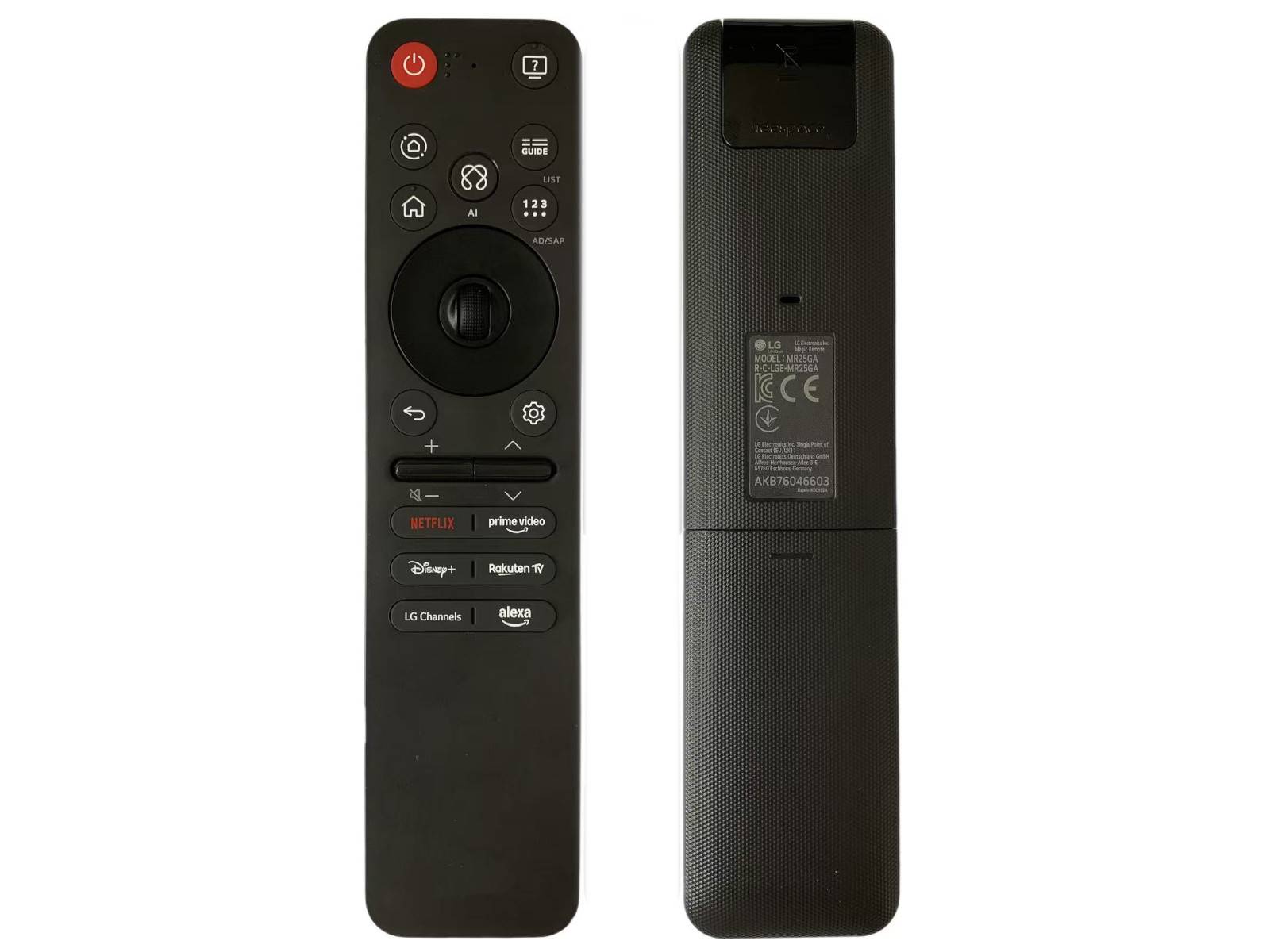 Fjernbetjening til LG MR25GA, AKB76046603, AI Magic Alexa Voice Remote, OLED NANO QNED UA