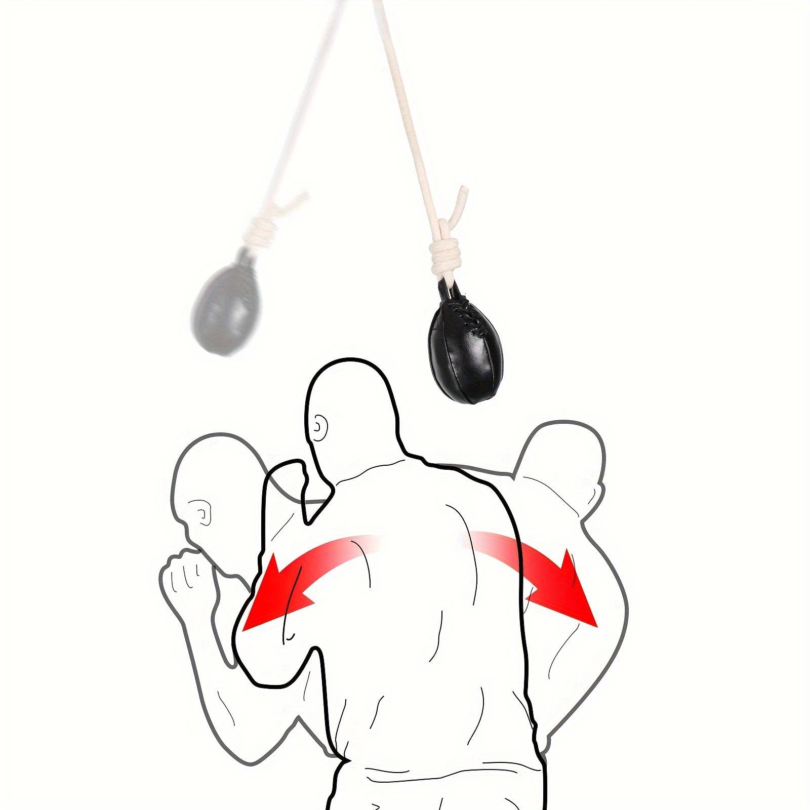 TEMU Boxing Slip Bag, Boxing Hide Speed Bag For Reaction Training, Boxing, Kickboxing, Mma Pendulum Training - Without Filler
