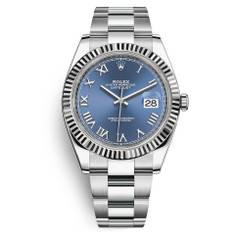 Rolex Herrklocka 126334-0025 Datejust 41 Blå/Stål Ø41 mm