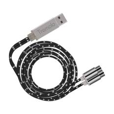 Tremolo MIDI to USB Cable 5.9ft MIDI Cable with Input Output Interface 5 Pin Line Converter PC to silver