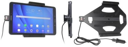Brodit Aktiv holder med USB-kabel og cigaretadapter, Samsung Galaxy Tab A 10.1 (2016) SM-T580/SM-T585