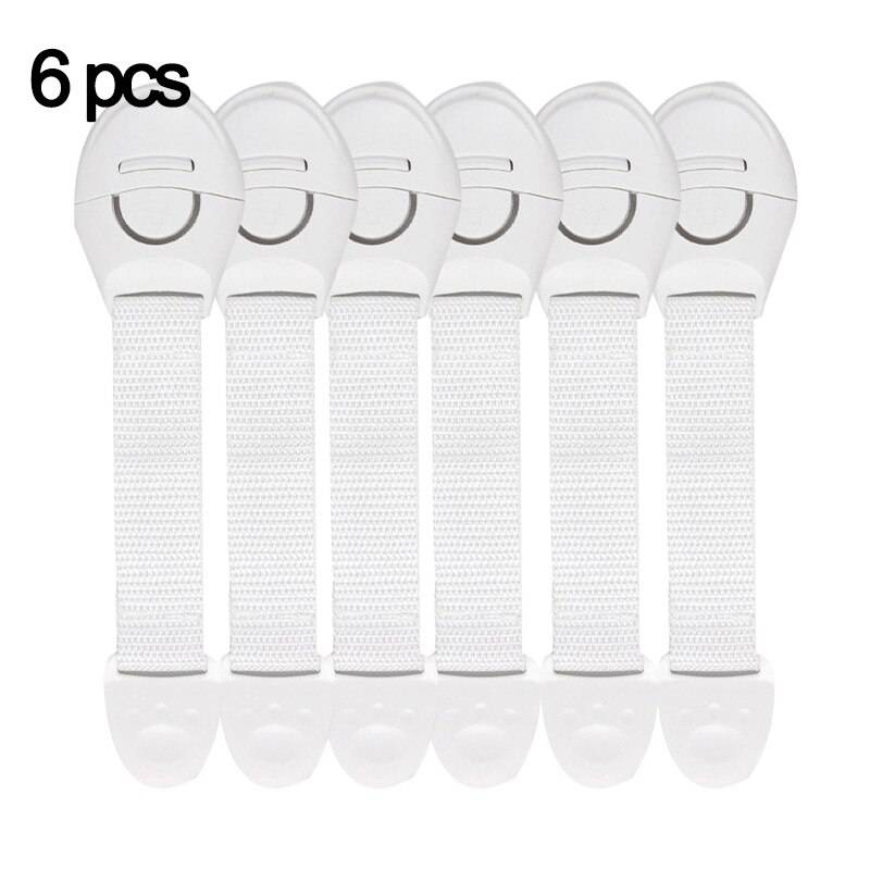 Barnsäkerhetslås 6-pack - Vit 6p