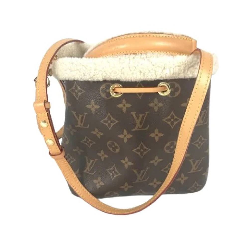 Louis Vuitton Vintage Pre-owned Vintage Monogram Bucket Bag - Vintage - Dame - Brun - ONE SIZE - Uld
