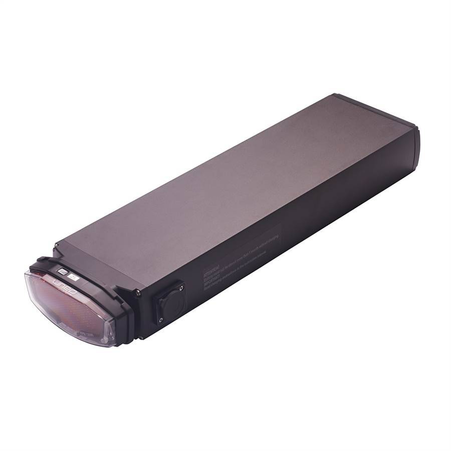 Promovec Batteri XL 11ah 396W/timer - Elcykel Batteri 36V, Aftageligt og Låsbart, Passer til Nihola Family, Nishiki Master, Raleigh Sussex E1.