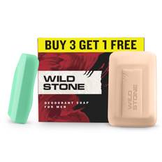 Wild StoneBuy 3 Get 1 Free,Ultra Sensual And Forest Spice Soap For Men, Pack Of 4, 125g Each, Moisturizing Bath Bar With Fresh Masculine Fragrance