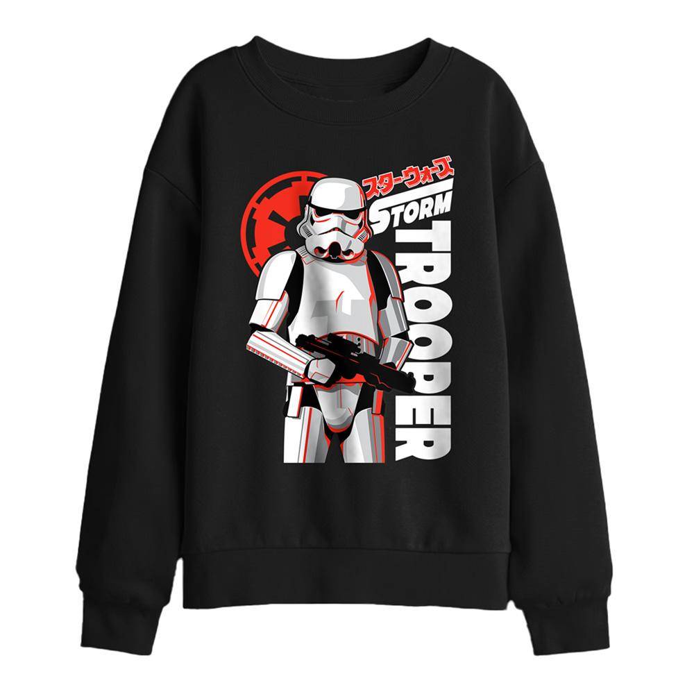 Star Wars Barn Stormtrooper Manga Huvtröja 9-11 Years svart