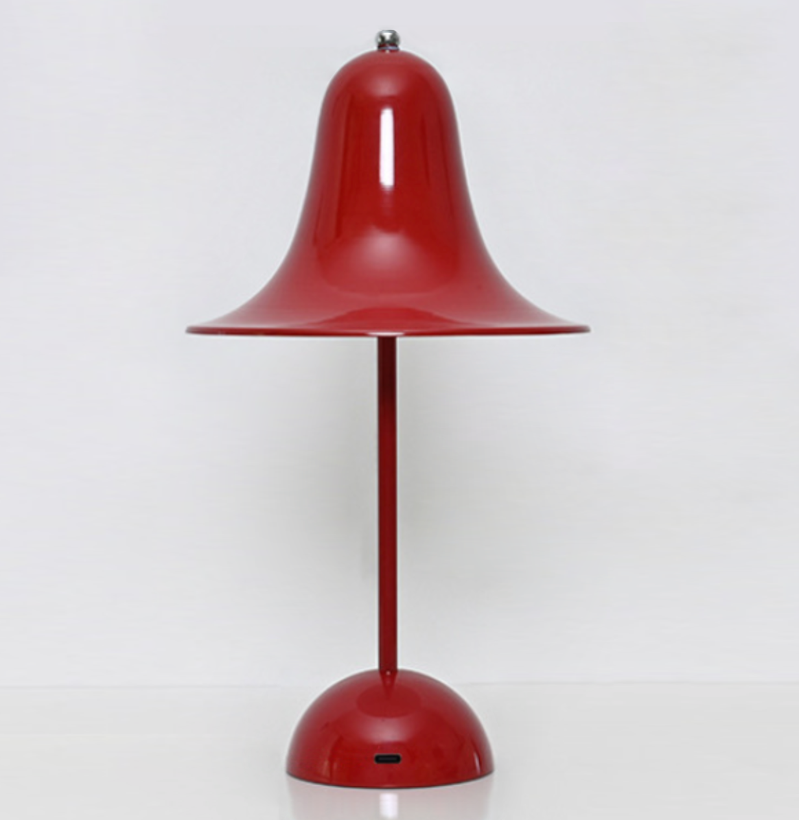 Klassisk Cap Trådlös Bordslampa - Tidös Design och Långvarigt Batteri - Röd