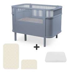 Sebra Sengen - Klassisk - Baby & Jr. - Forest Lake Blue - Bundle 2