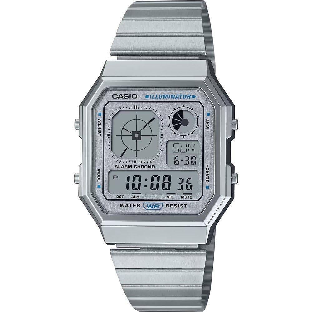 Casio Collection Resin and Steel Watch A130WE-7AEF