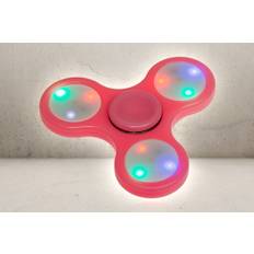 Fidget Spinner med Lys – Pink