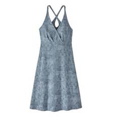 Patagonia Womens Amber Dawn Dress Channeling Spring: Light Plume Grey (Auslaufwa