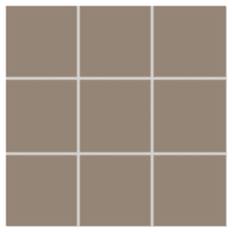 Mosaik Klinker Taurus Brun Matt 30x30 (10x10) cm