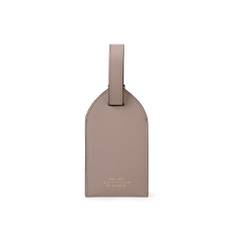 Smythson - Panama Luggage Tag - Taupe, Taupe - Etuier og kortholdere - Brun