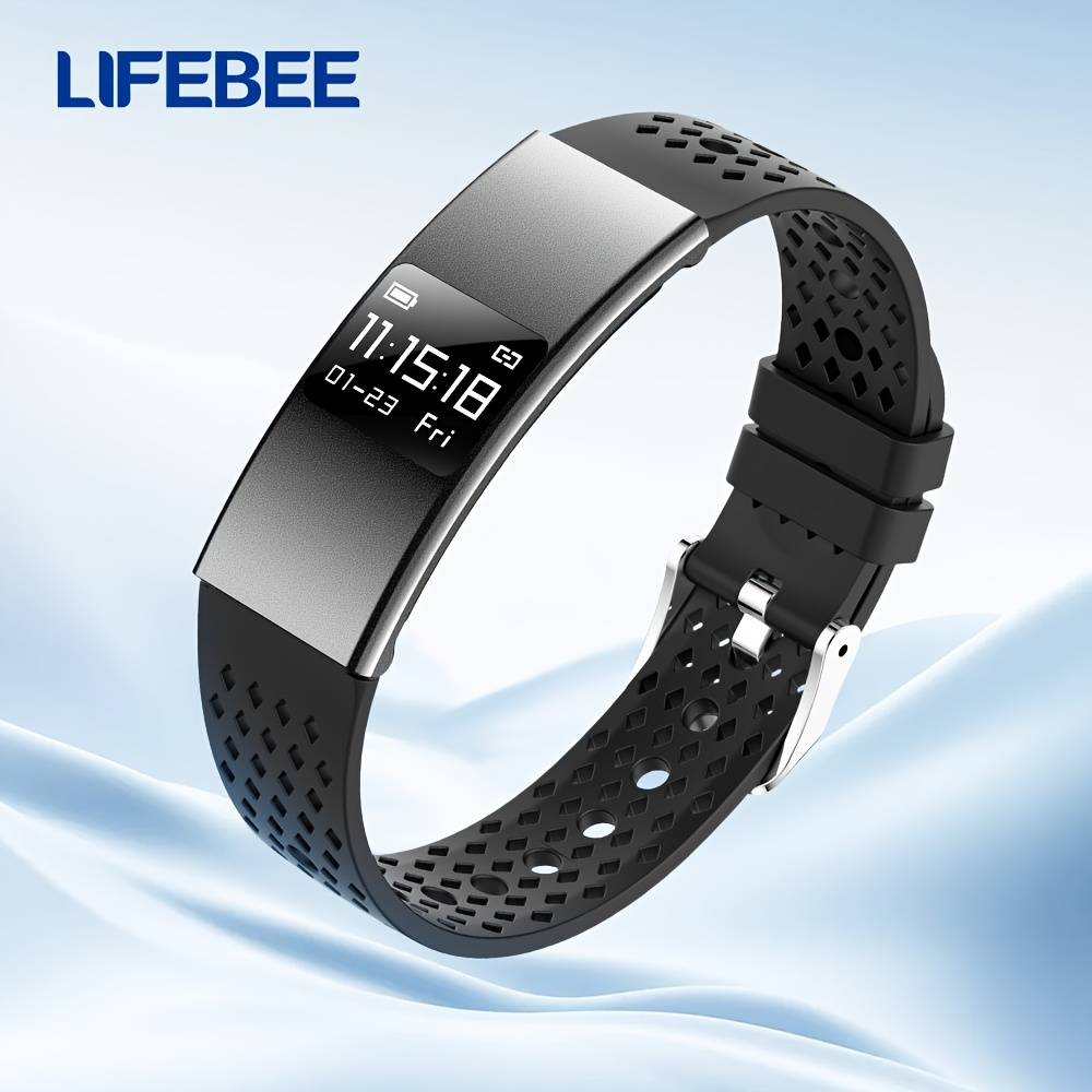 Lifebee Smart Bracelet Ultra-thin Body, Multiple Sports , Step Count, Watch With To Take A Photo, Smartwatch Lightweight And Stylish Compatible With Cell Phones Perfect Gift For Women For Man