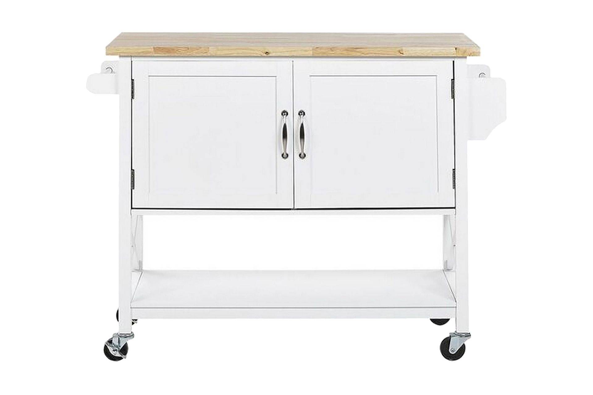Melesse Serveringsvagn 102 cm - Vit Brickbord & småbord Trä