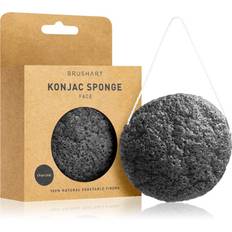 BrushArt Home Salon Konjac sponge Mild exfolierande svamp för ansikte Charcoal 5 g