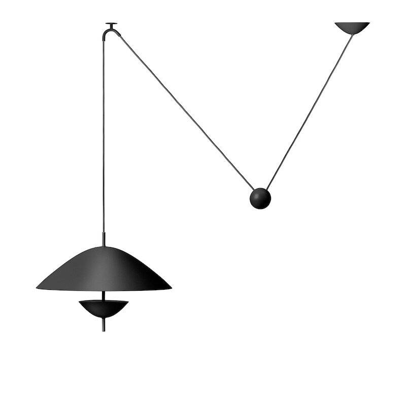 Ferm Living Lod taklampa blackened iron
