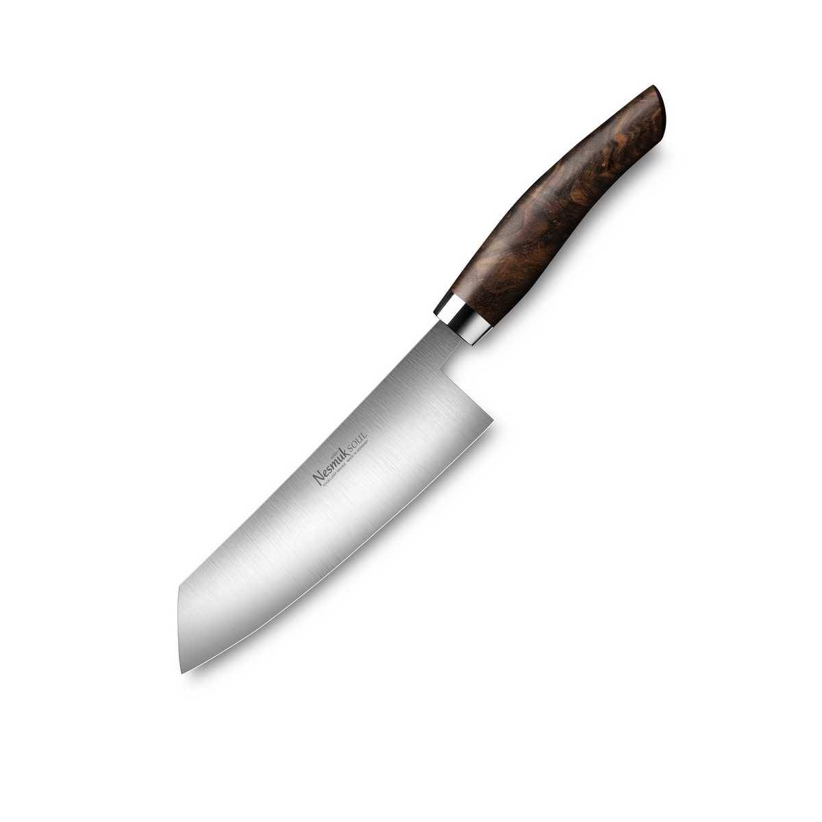 Nesmuk Soul Kochmesser 14 cm - Niobstahl - Griff Walnuss Maserholz