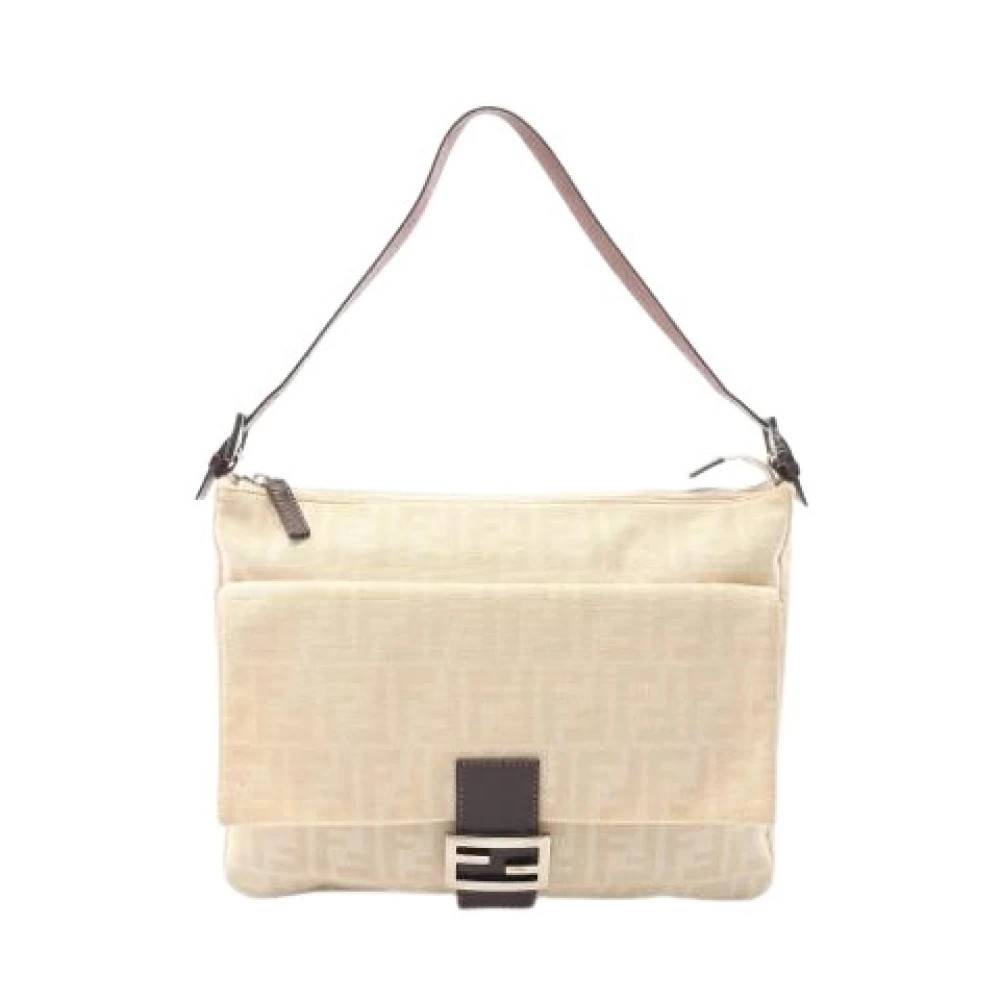 Fendi Vintage - Pre-owned Vintage Canvas Shoulder Bag Vintage - Dam - ONE Size - Läder