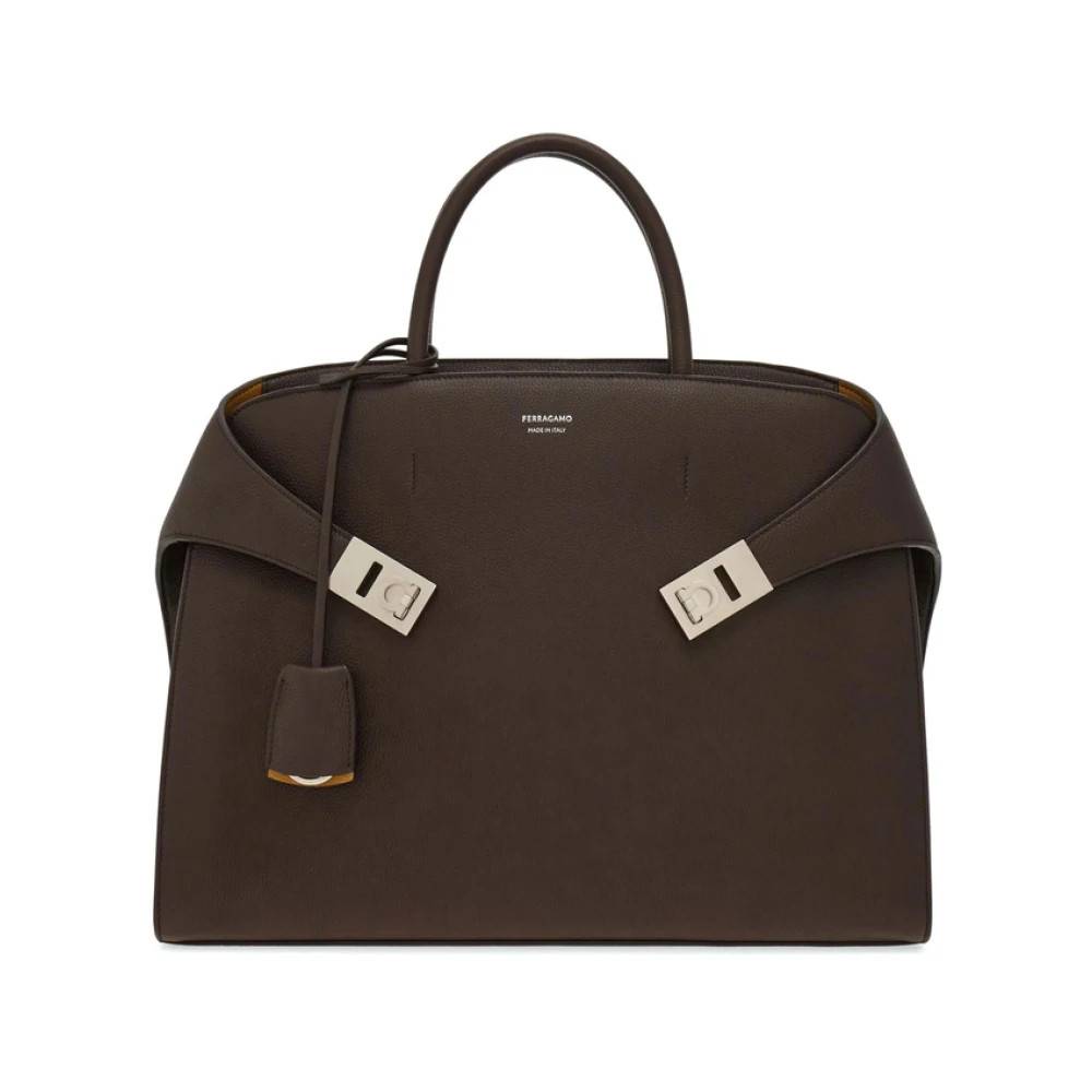 Ferragamo Hug Briefcase - Tasker - Herre - Brun - ONE SIZE - Uld