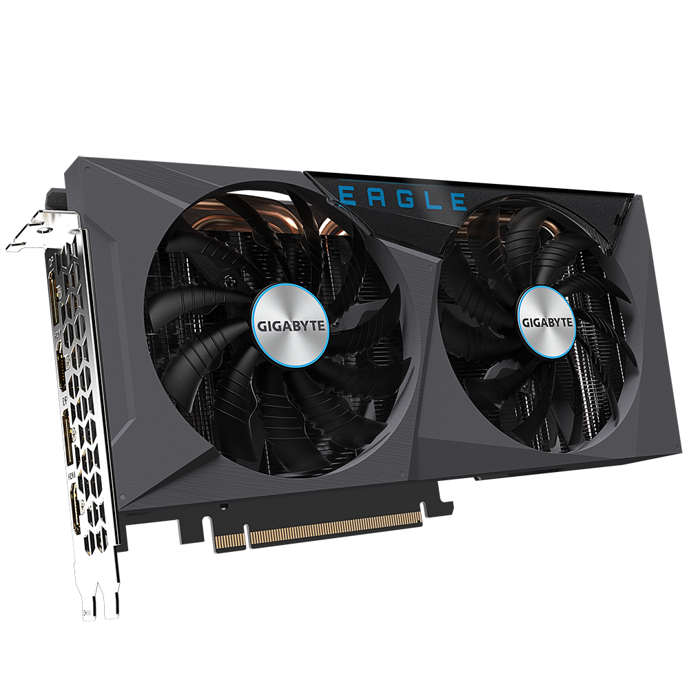 Gigabyte GV-N306TEAGLE OC-8GD 2.0 LHR version NVIDIA, 8 GB, GeForce RTX 3060 Ti, GDDR6, PCI-E 4.0 x 16, Processorfrekvens 1695 MHz, HDMI-porte antal 2.