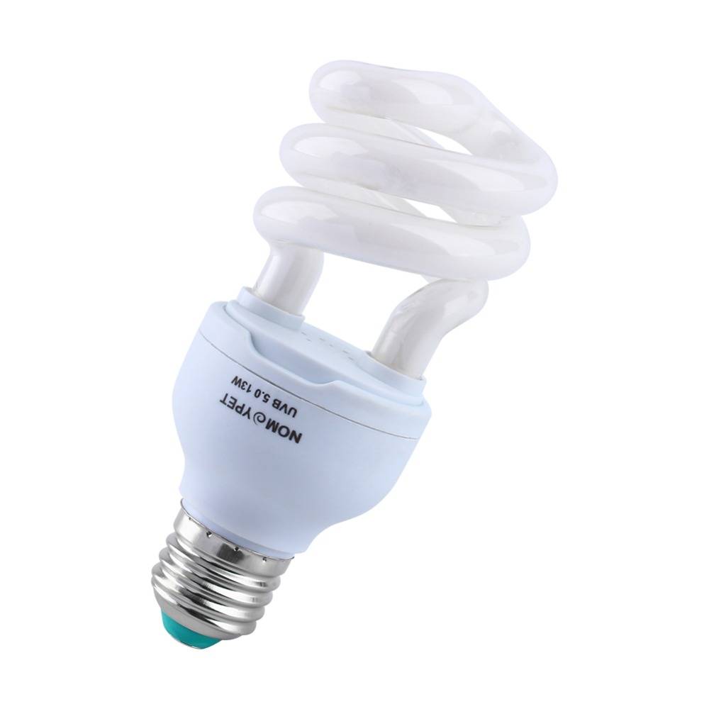 13w uvb 5.0 e27 bas mini reptil dagsljus uv lampa termisk ljus sköldpadda orm livsmiljö belysning energibesparing