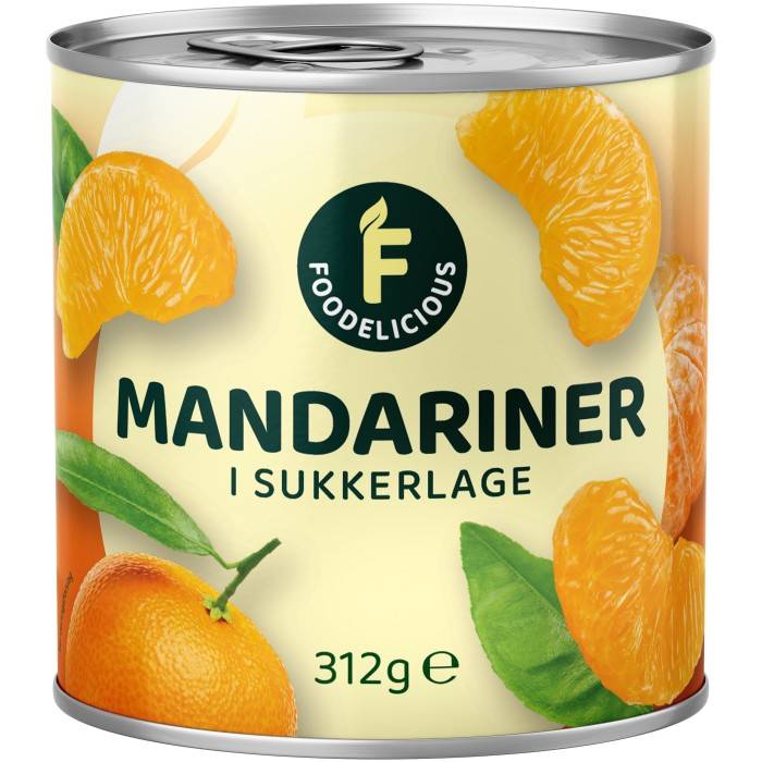 Nordthy Fooddelicious Mandariner i Sockerlag 312g