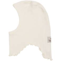 Huttelihut Balaklava - Rib - Enkel - Antique White - Huttelihut - 2-4 år (92-104) - Balaklava - Singel