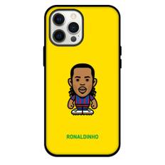 Ronaldinho Gaúcho Phone Case For iPhone Samsung Galaxy Pixel OnePlus Vivo Xiaomi Asus Sony Motorola Nokia - Ronaldinho Gaúcho Chibi Art On Yellow Background