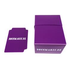 Docsmagic.de Deck Box Full + 100 Double Mat Purple Sleeves Standard...