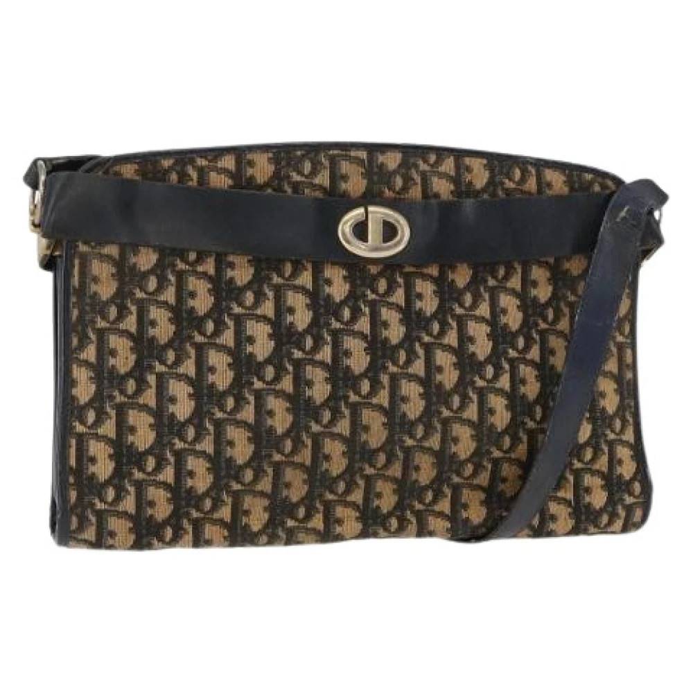 Dior Vintage Pre-owned Trotter Canvas Skuldertaske - Vintage - Dame - Flerfarvet - ONE SIZE - Uld