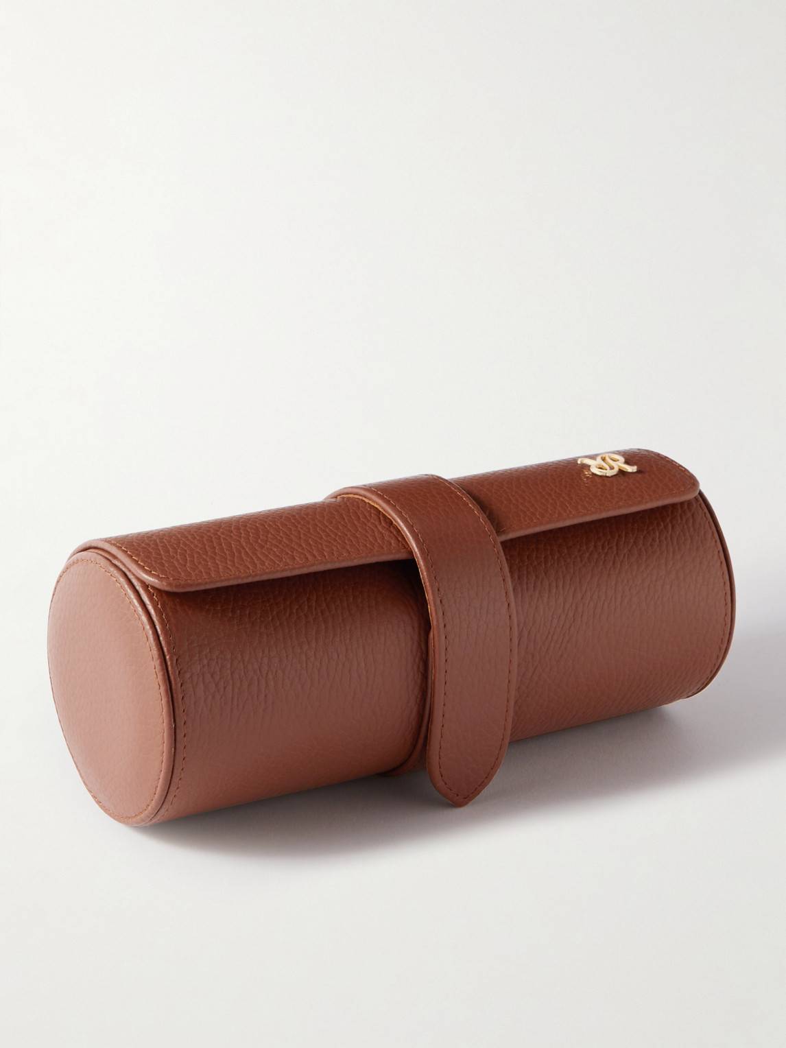 Rapport London - Berkley Full-Grain Leather Three-Watch Roll - Men - Brown